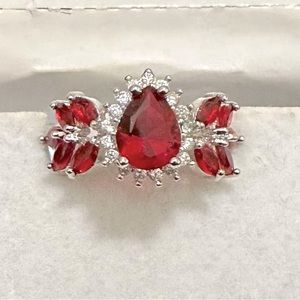 Luxury Ruby ring in 925 silver